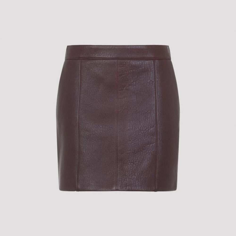 CHLOE Faux Leather Mini Skirt Women PURPLE Coats & Jackets